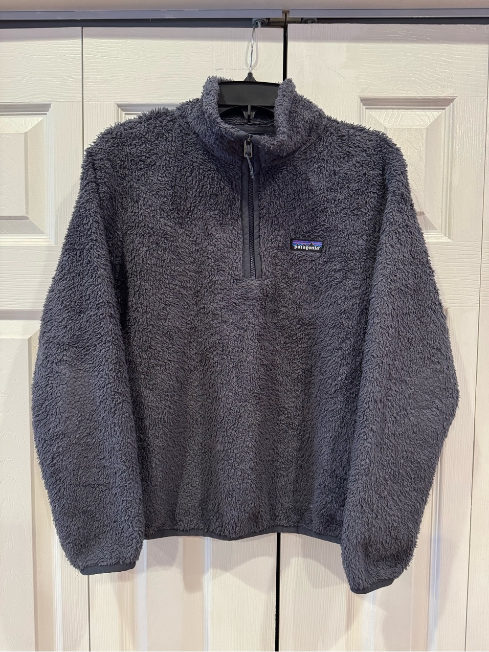 Patagonia Los Gatos Quarter-Zip Fleece Pullover Sweater in Cirrus Blue